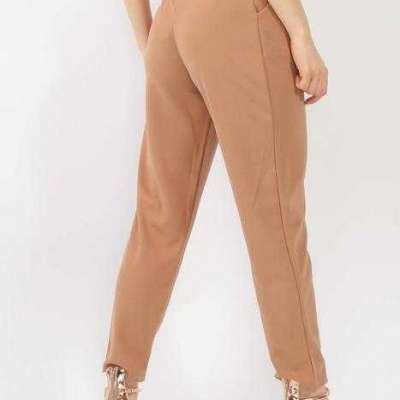 Pleated Waist Cigarette Trousers Mustard & CAMEL Profile Picture