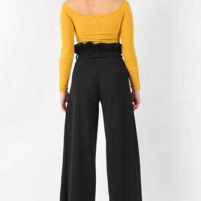 Paperbag Wide Leg Trousers Rose, Ivory and Black Profile Picture