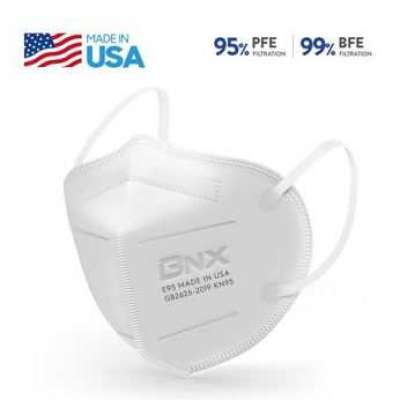 BNX 20-Pack KN95 Face Mask, Disposable Particulate KN95 Mask Made in USA, Protection Against Dust. Profile Picture