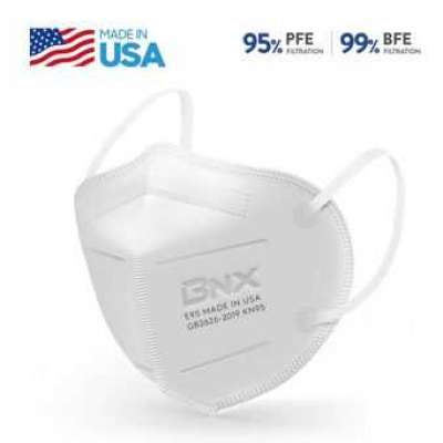 BNX 20-Pack KN95 Face Mask, Disposable Particulate KN95 Mask Made in USA, Protection Against Dust Profile Picture