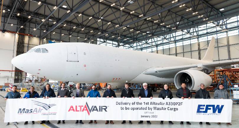 EFW redelivers its First A330P2F to Altavair