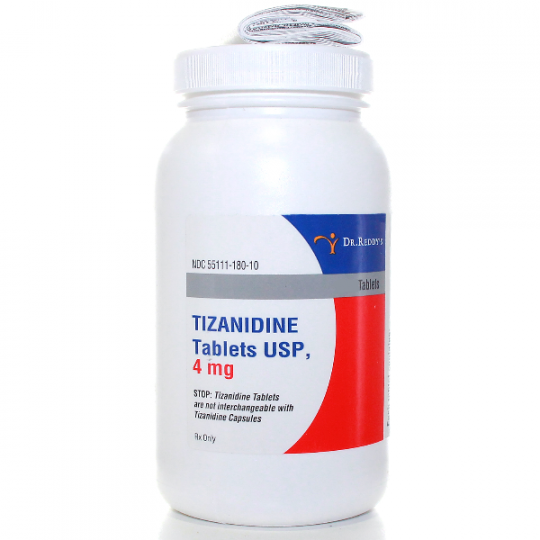 Tizanidine 4 mg hcl tablet buy online from most trusted USA pharmacy