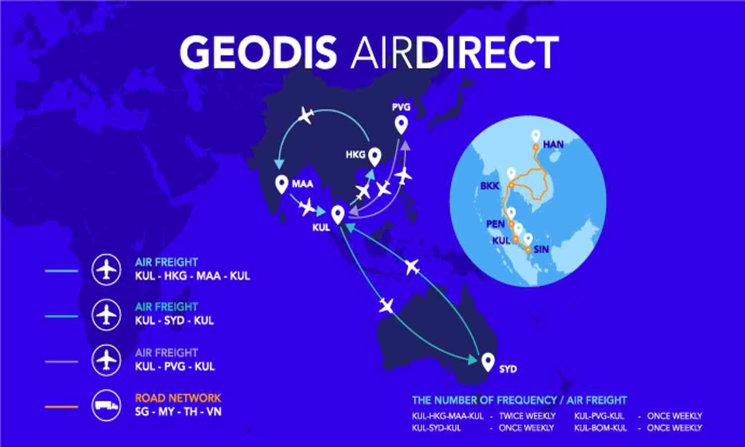 GEODIS expands AirDirect fleet; increases 320 tons of capacity weekly
